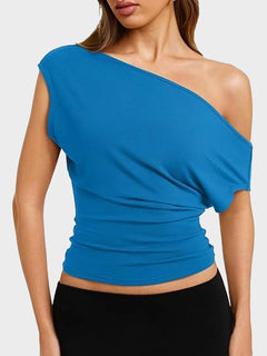Women Off Shoulder Crop Top