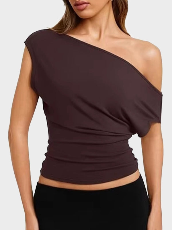 Women Off Shoulder Crop Top