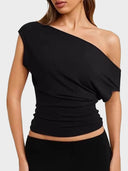 Women Off Shoulder Crop Top