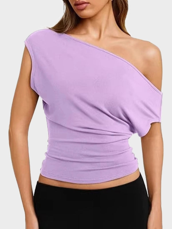 Women Off Shoulder Crop Top