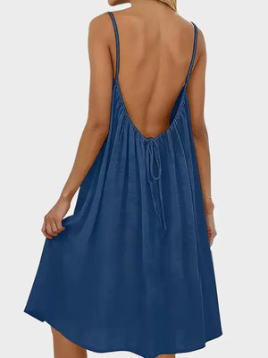 Women's Solid Color Cami Lounge Dress