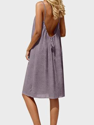 Women's Solid Color Cami Lounge Dress