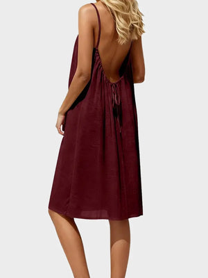 Women's Solid Color Cami Lounge Dress