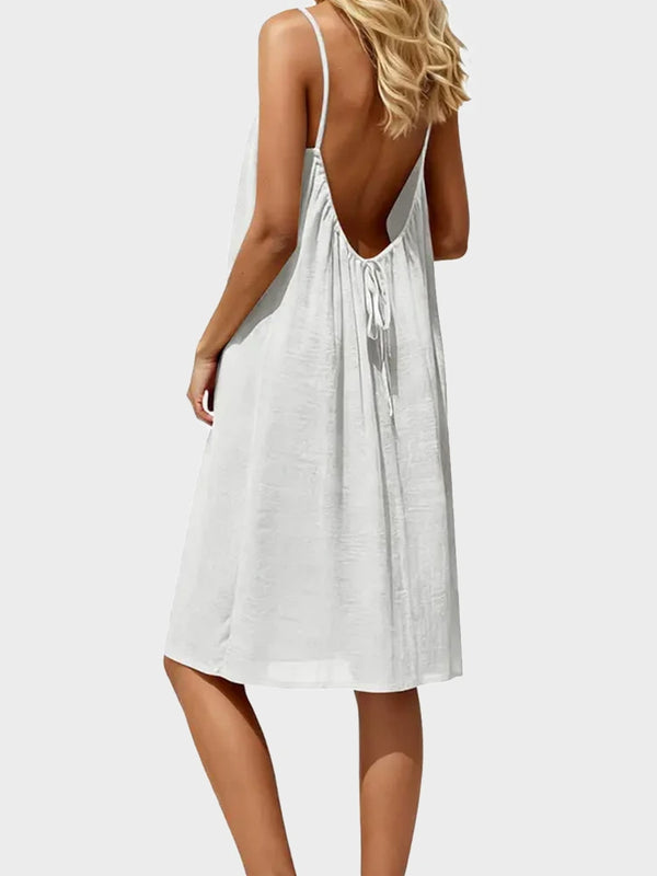 Women's Solid Color Cami Lounge Dress