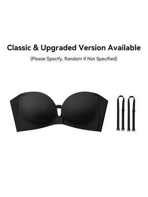 Women's Strapless Front Closure Push-Up Bra