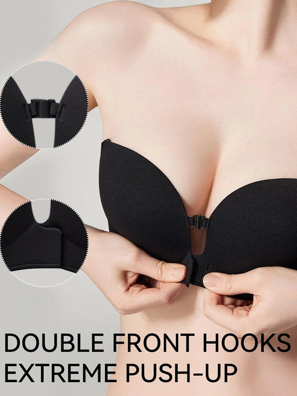 Women's Strapless Front Closure Push-Up Bra