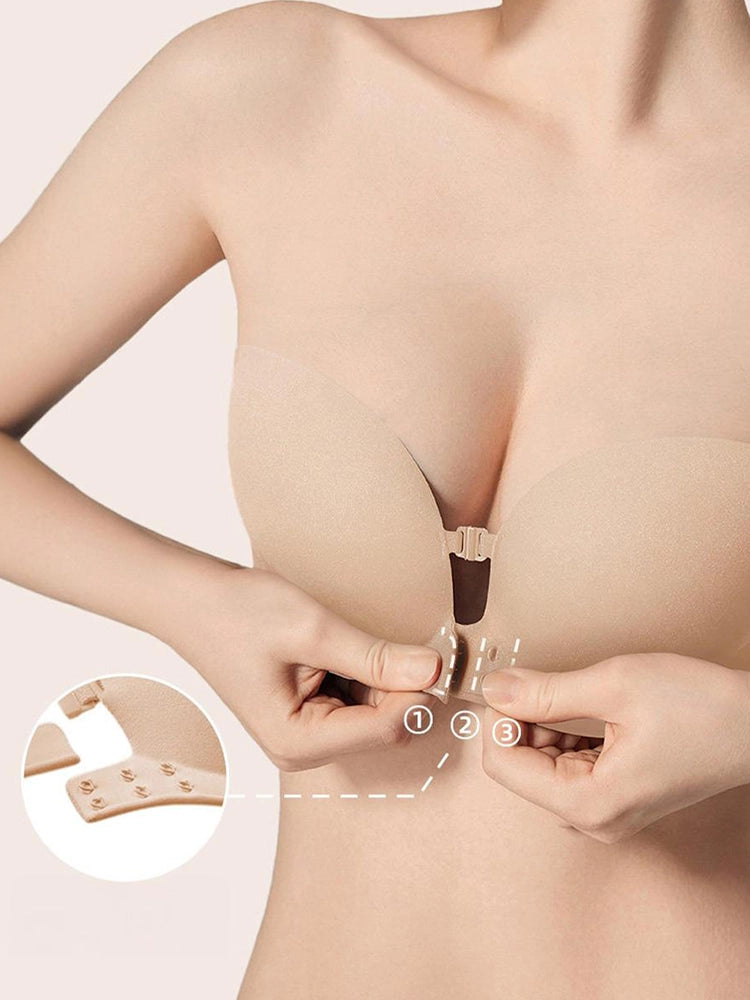 Women's Strapless Front Closure Push-Up Bra