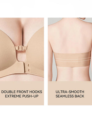Women's Strapless Front Closure Push-Up Bra
