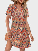 V-Neck Summer Vacation Dress