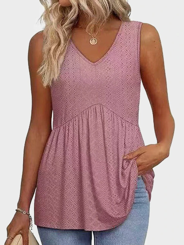 Womens Tank Tops Flowy Peplum Tops