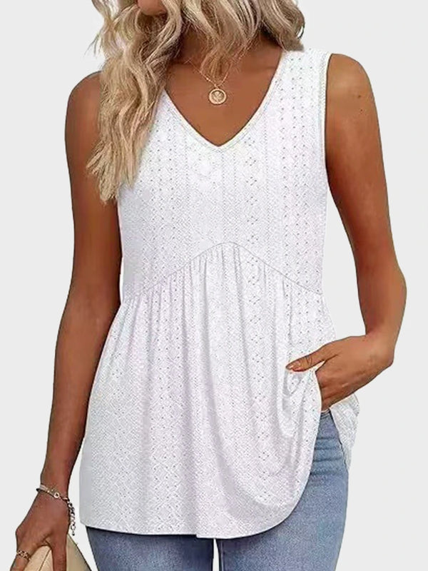 Womens Tank Tops Flowy Peplum Tops