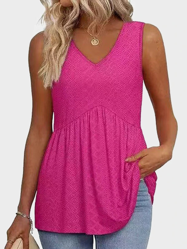 Womens Tank Tops Flowy Peplum Tops