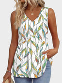 Womens Tank Tops Flowy Peplum Tops