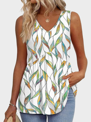Womens Tank Tops Flowy Peplum Tops
