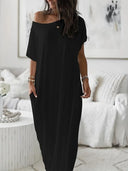 Women's Butterfly Heart Tie-Dye Nightgown with Pockets