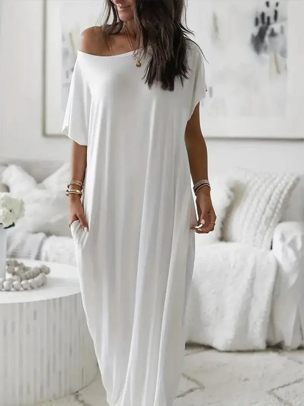 Women's Butterfly Heart Tie-Dye Nightgown with Pockets