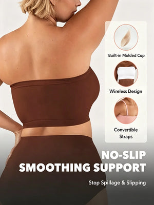 Seamless Convertible Strapless Bandeau Bra