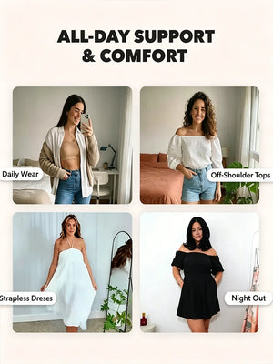 Seamless Convertible Strapless Bandeau Bra