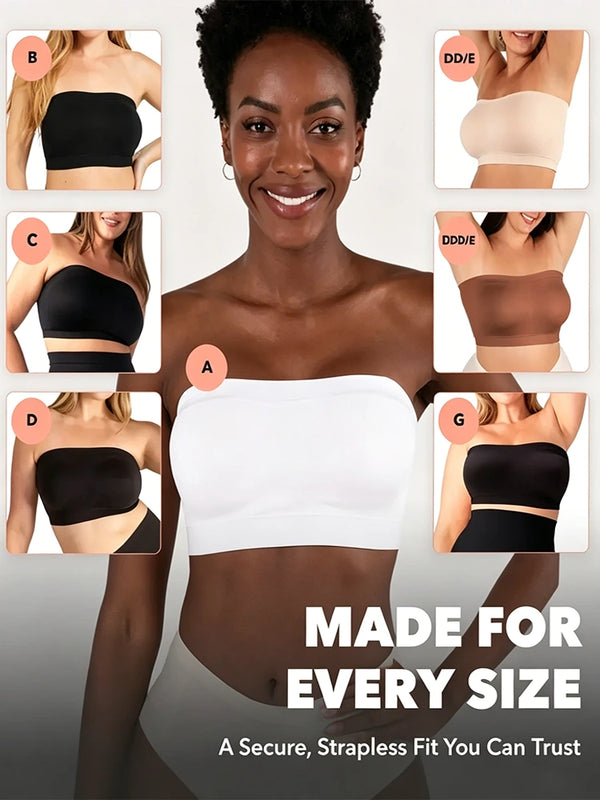 Seamless Convertible Strapless Bandeau Bra