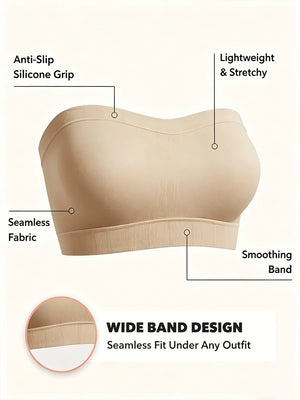 Seamless Convertible Strapless Bandeau Bra