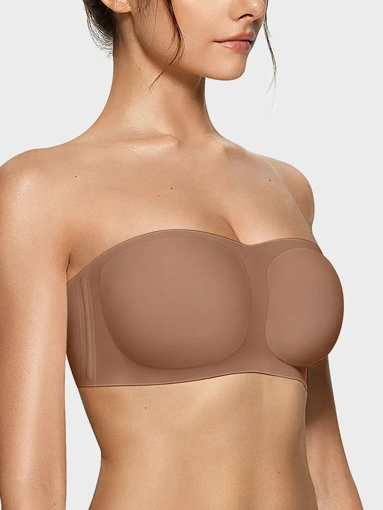Strapless Jelly Push-Up Bra for Women