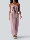 Tie-Back Summer Maxi Dress
