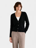 Women’s 100% Wool V-Neck Sweater – Slim-Fit Long Sleeve Knit Pullover