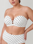 Plus-Size Women's Strapless Double Front Clasp Push-Up Bra (Fits D/DD/F/G/H Cups)