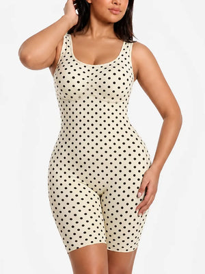 Back Pull Down Easy Bathroom Shaping Bodysuit | Tummy & Butt Contour Shapewear
