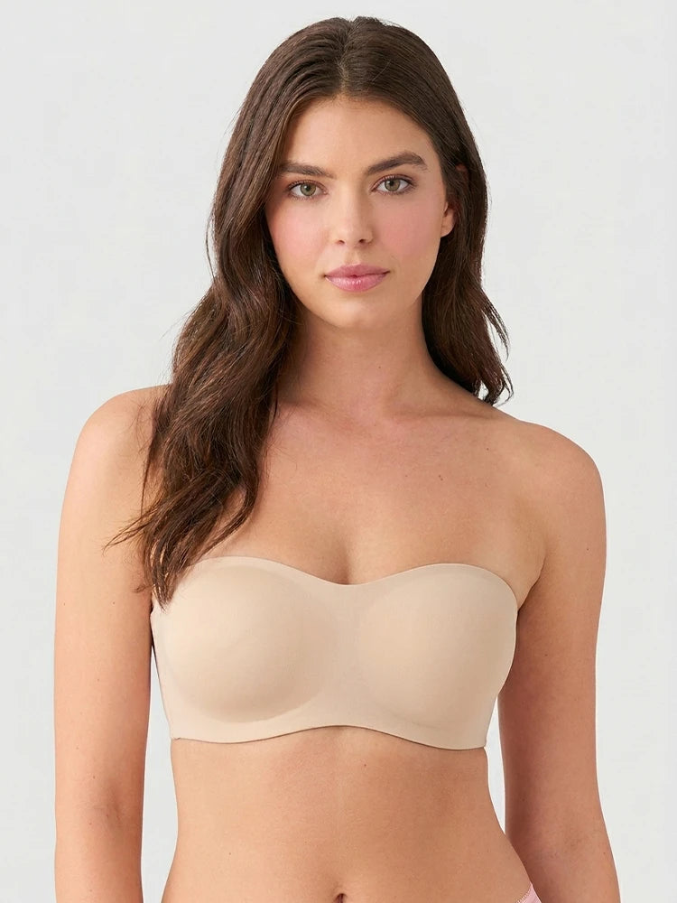 Strapless Jelly Push-Up Bra for Women