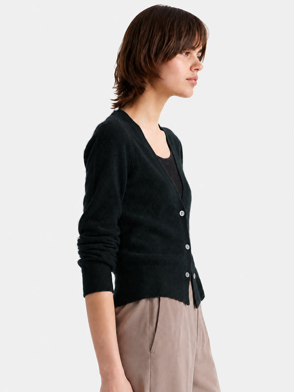 Women’s 100% Wool V-Neck Sweater – Slim-Fit Long Sleeve Knit Pullover