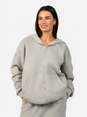 Essential Oversized Zip Hoodie