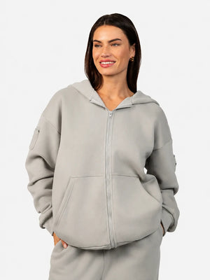 Essential Oversized Zip Hoodie