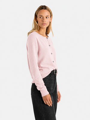 Women’s Classic Wool Cardigan – Soft Crew Neck Long Sleeve Knit Sweater