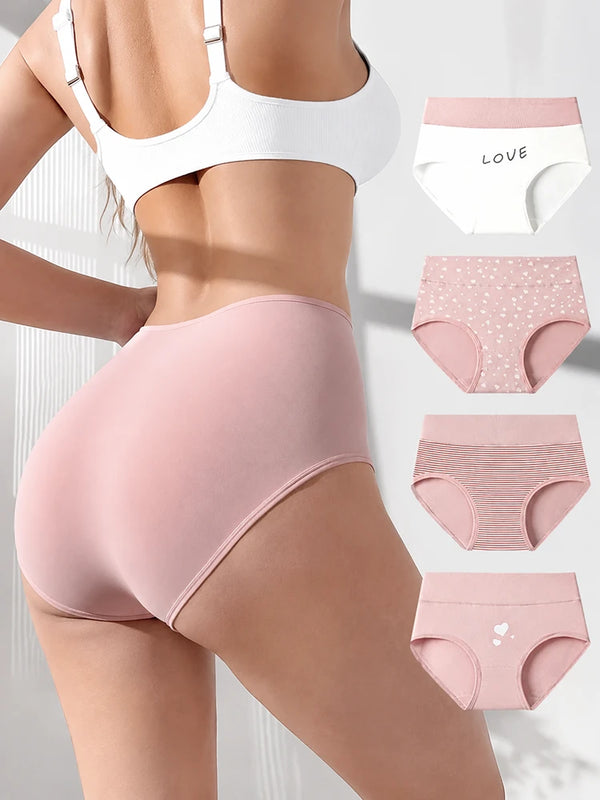 High-Waisted Tummy Control Cotton Panties