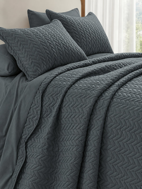 Lightweight Quilted Coverlet Bedspread Set