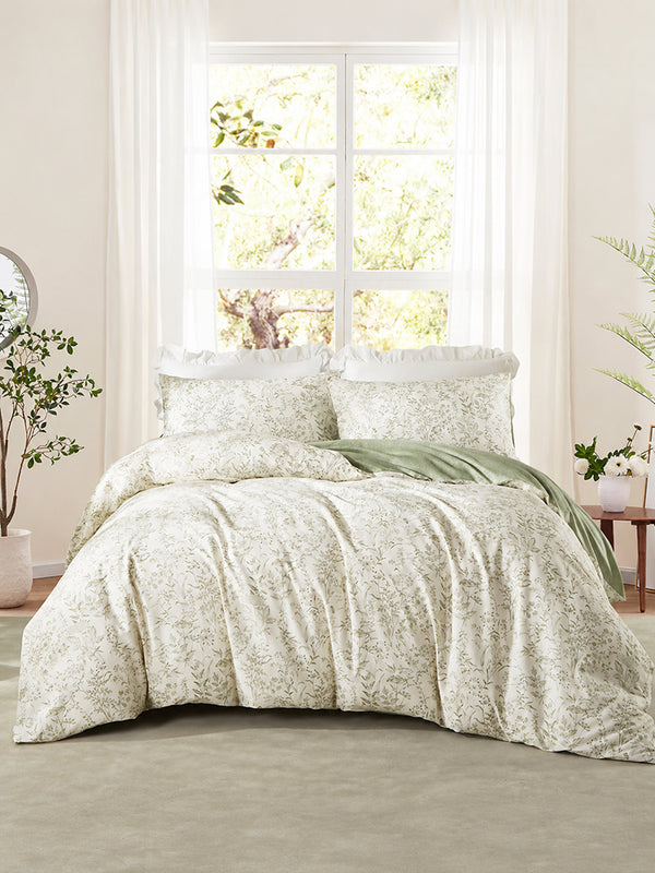 3-Piece Soft Cotton Duvet Cover Set
