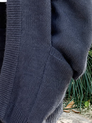 Women's 100% Wool Relaxed Longline Cardigan