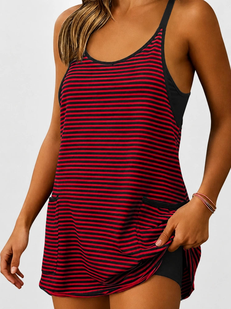 2-in-1 Everyday Active Mini Dress with Built-In Shorts & Pockets