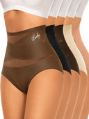 High-Waisted Tummy Control Mesh Briefs