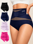 High-Waisted Tummy Control Mesh Briefs