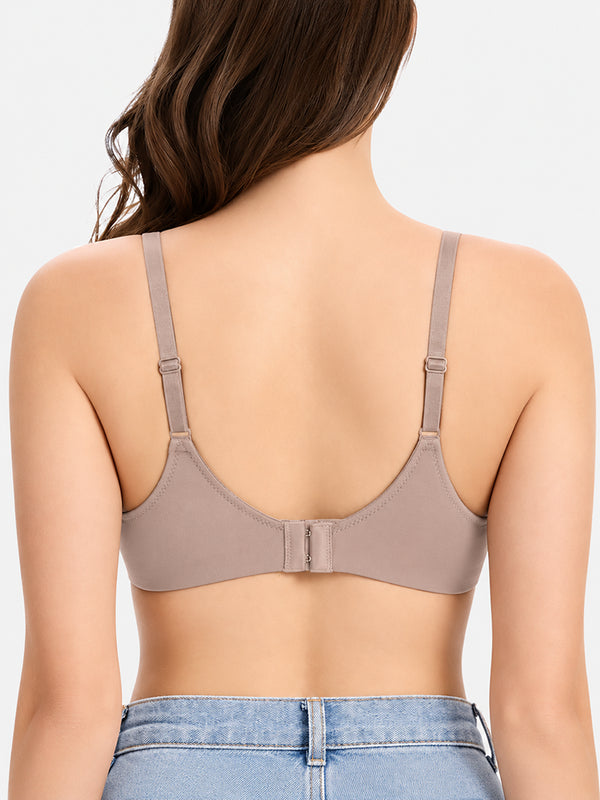 Women's Lightly Lined Wireless Plunge T-Shirt Bras (Buy 1 Get 3)