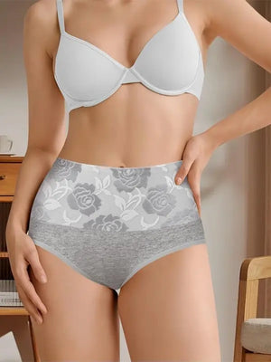6-Pack High Waisted Cotton Briefs for Women
