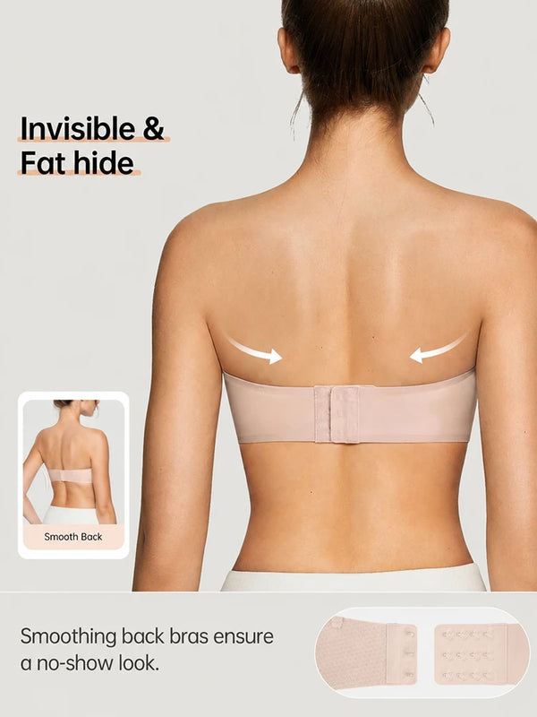 Strapless Jelly Push-Up Bra for Women