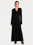 The Soft Wool V-Neck Knit Dress