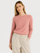 Women's Soft Cashmere Blend Crew Neck Sweater