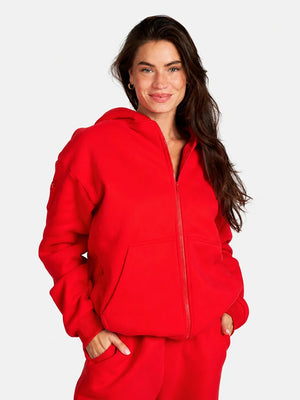 Essential Oversized Zip Hoodie