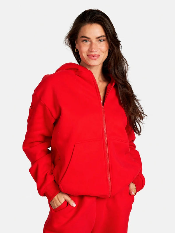 Essential Oversized Zip Hoodie