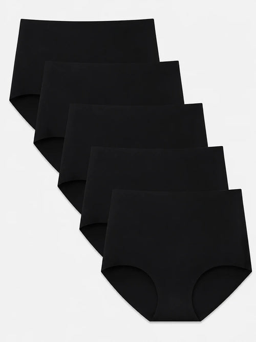 Women’s High Waist Seamless Briefs Panties – No Show Ultra Soft Breathable Underwear for Everyday Comfort & Body Fit