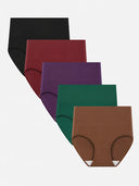 Your Everyday Comfort Starts Here – Soft Cotton High Waist 5-Pack Panties